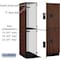 Salsbury Industries 2 Tier Designer Locker, 54"Wx76"Hx24"D, 6 Door, Mahogany 18-22364MAH - alternate 8